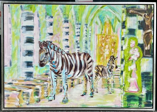 Kirchenbild "Zebras in der Pfarrkirche" 05